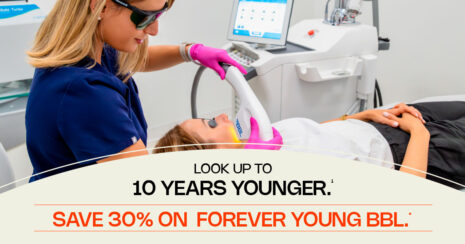 LOOK UP TO 10 YEARS YOUNGER. SAVE 30% ON FOREVER YOUNG BBL. Treat brown and red pigmentation, stimulate collagen production, and more.